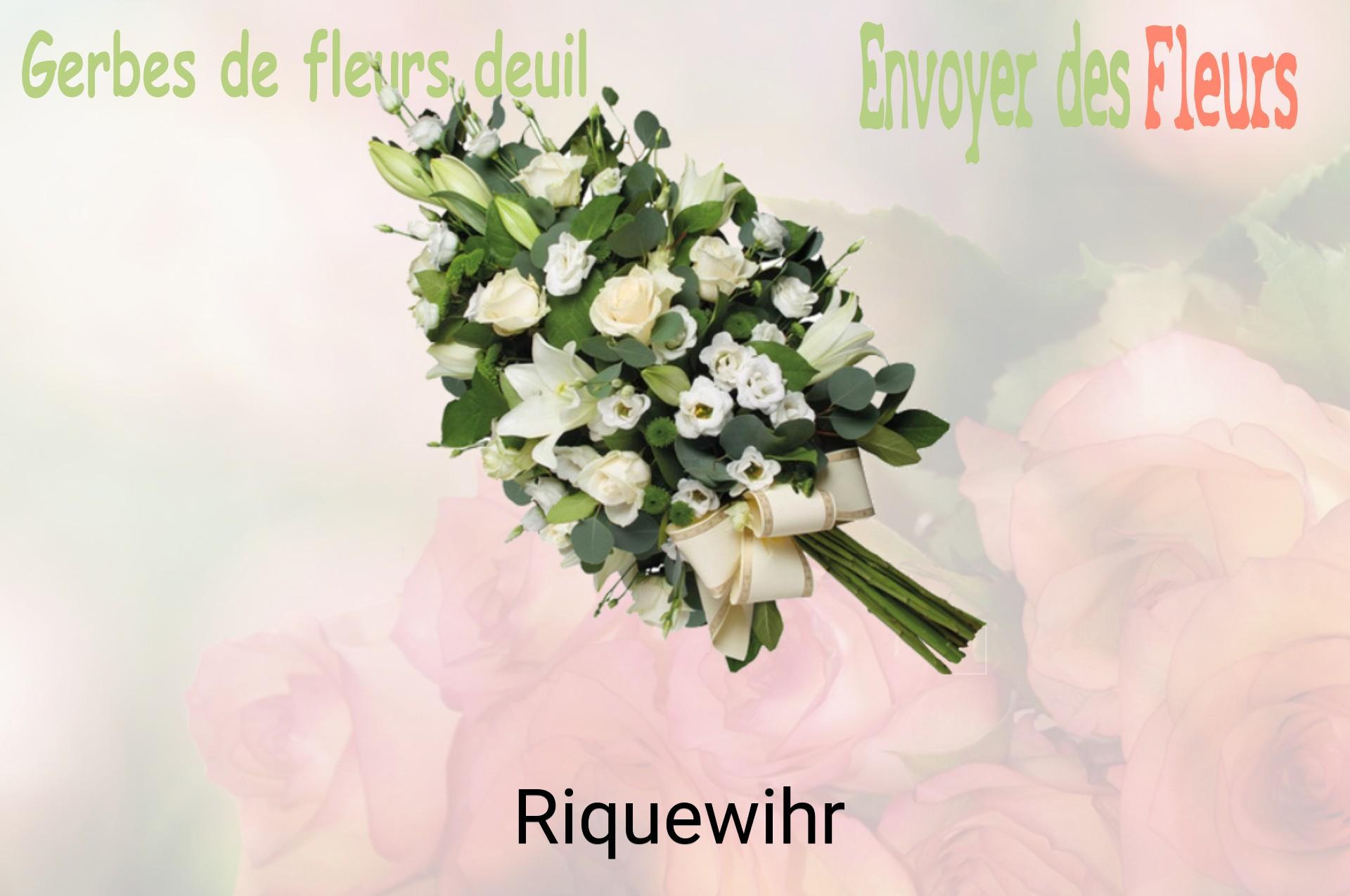 Gerbe de fleurs de deuil livrée à Riquewihr